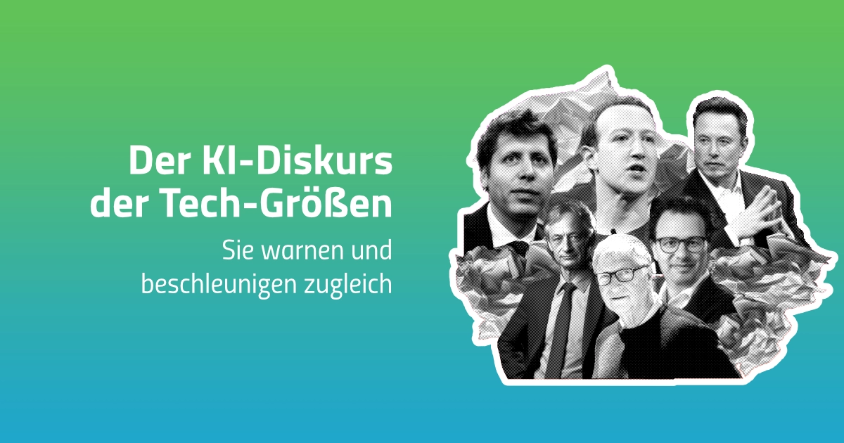 Der KI-Diskurs der Tech-Größen - Sie warnen und beschleunigen zugleich